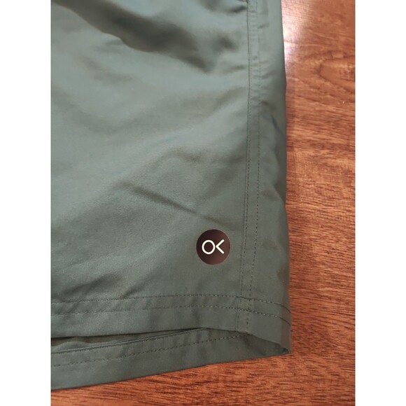 Outerknown Shorts Mens XL Green Polyester Swim Trunks Drawstring Beach Summer - Picture 2 of 8